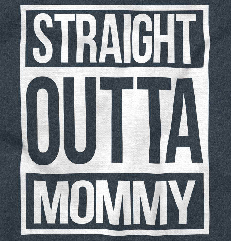 Straight Outta Mommy Toddler Football Jersey Tee-Direct To Garment Print-Brisco Baby