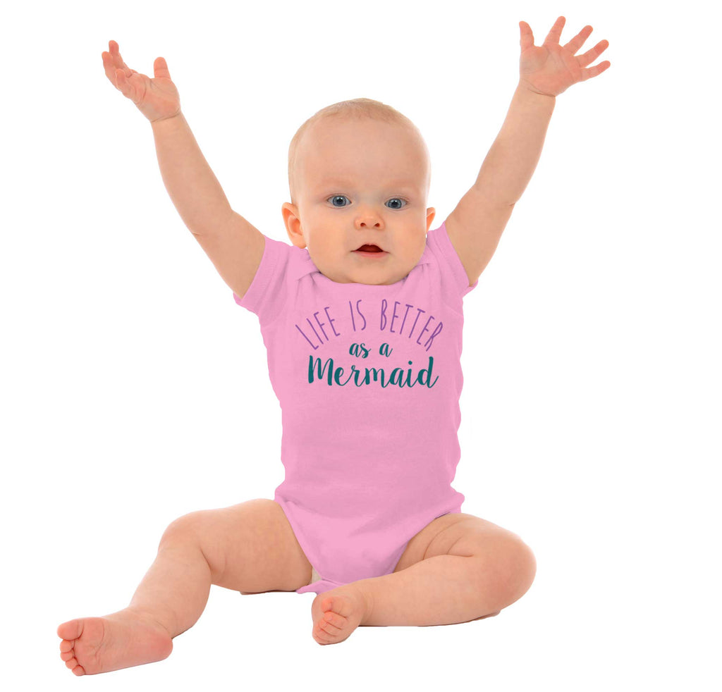 Mermaid Life Romper Bodysuit-Direct To Garment Print-Brisco Baby