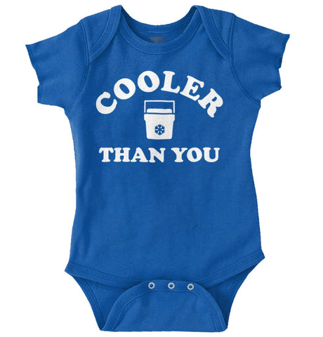 Cooler Than You Romper Bodysuit-Direct To Garment Print-Brisco Baby