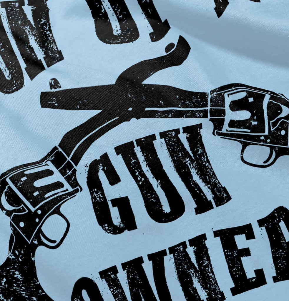 Son Gun Owner Infant Baby Bib-Direct To Garment Print-Brisco Baby