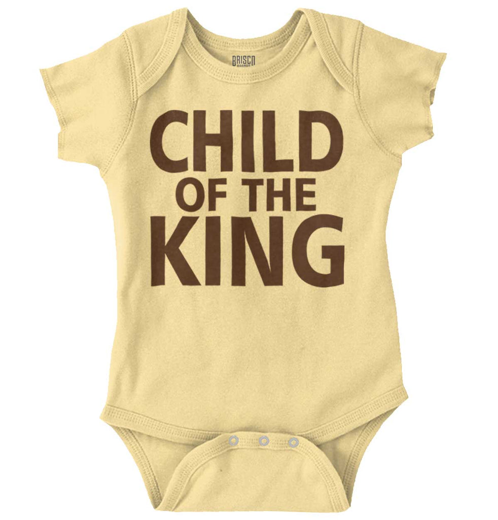 Child Of The King Romper Bodysuit-Direct To Garment Print-Brisco Baby