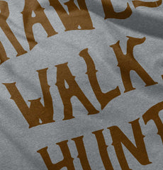 Crawl Walk Hunt Baby Romper Bodysuit-Direct To Garment Print-Brisco Baby