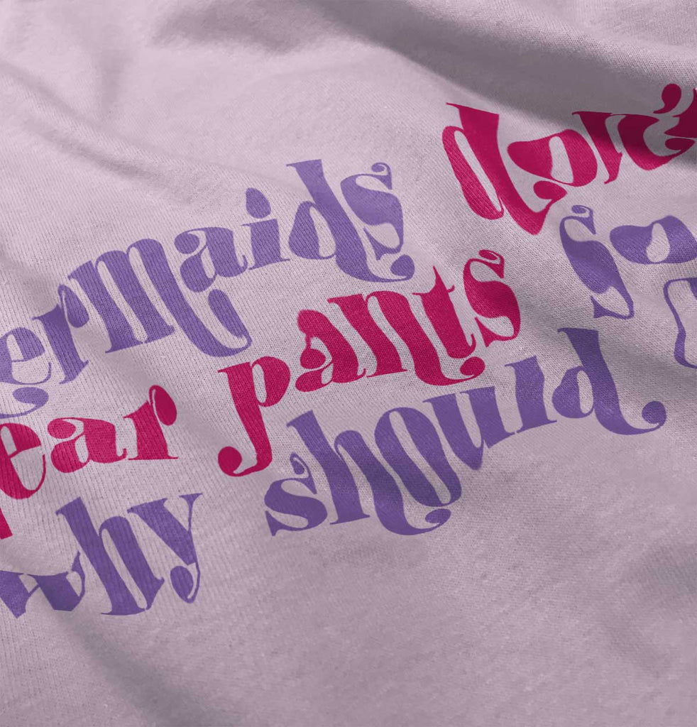 Mermaids Don't Wear Pants Infant Baby Bib-Direct To Garment Print-Brisco Baby