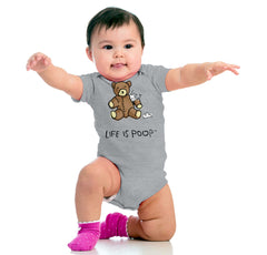 Ripped Teddy Bear Romper Bodysuit-Direct To Garment Print-Brisco Baby
