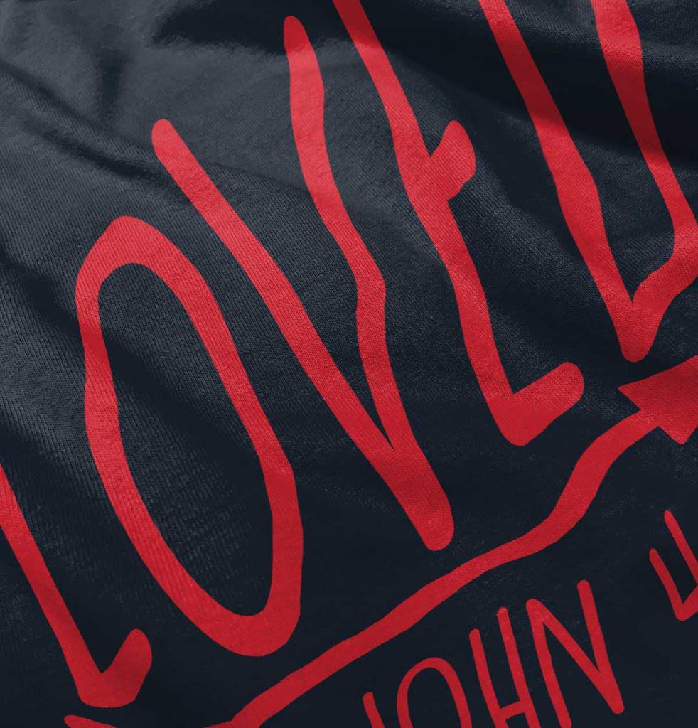 Loved Baby Ruffled Trim Romper-Direct To Garment Print-Brisco Baby