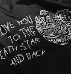 Love You Death Star Romper Bodysuit-Direct To Garment Print-Brisco Baby