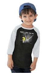 Party Like The 80s Toddler Baseball-Direct To Garment Print-Brisco Baby