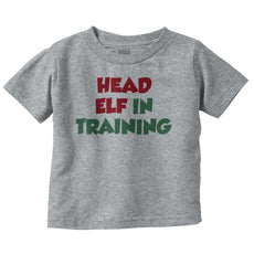 Head Elf Training Infant Toddler T Shirt-Direct To Garment Print-Brisco Baby
