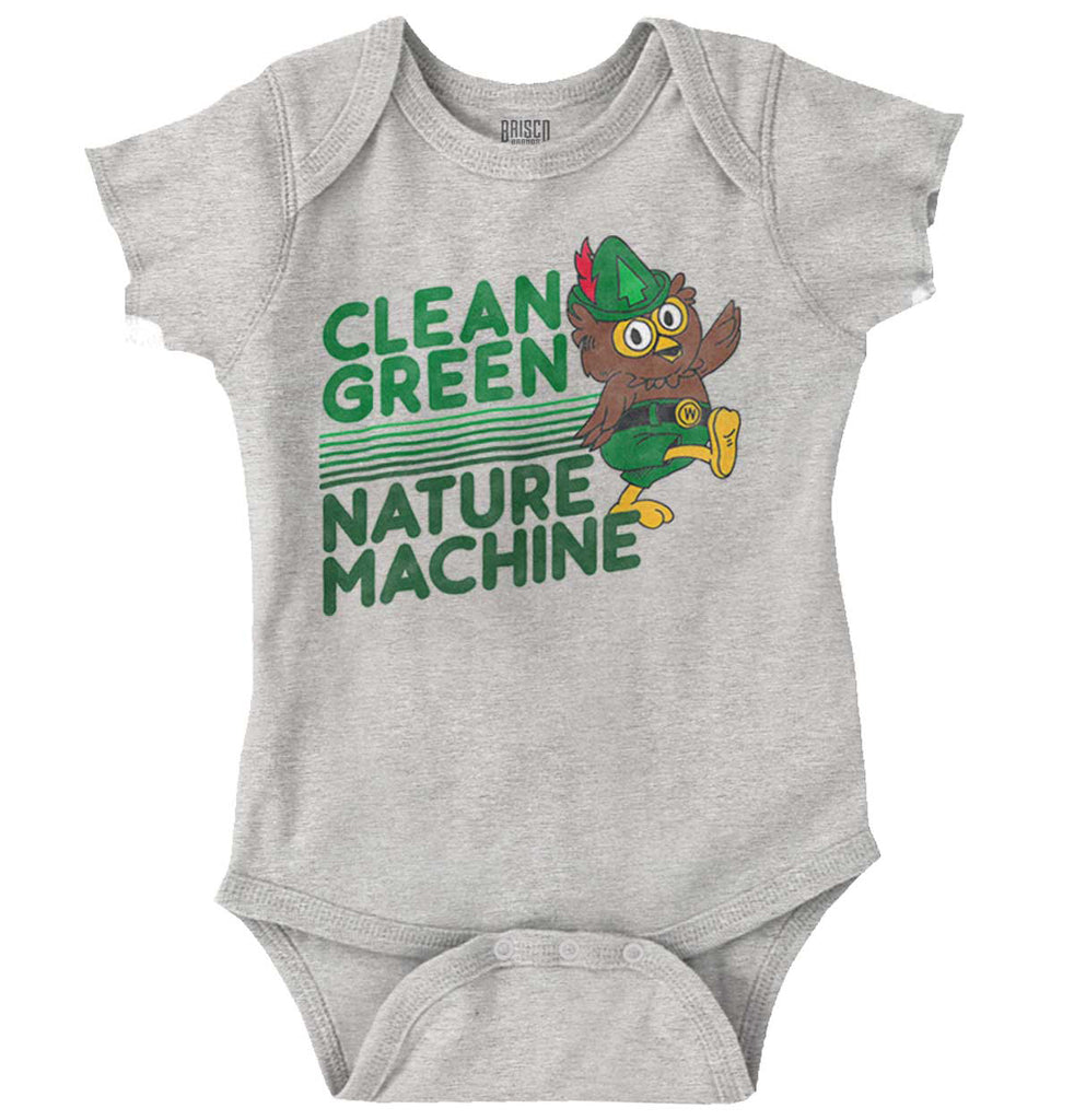 Clean Green Romper Bodysuit-Direct To Garment Print-Brisco Baby