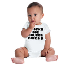 Chubby Thighs Romper Bodysuit-Direct To Garment Print-Brisco Baby