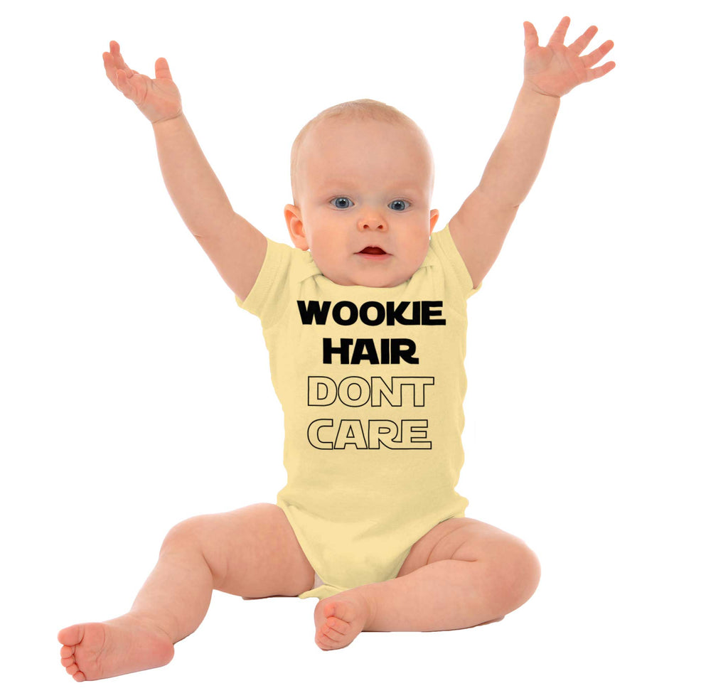 Wookie Hair Don't Ca Romper Bodysuit-Direct To Garment Print-Brisco Baby