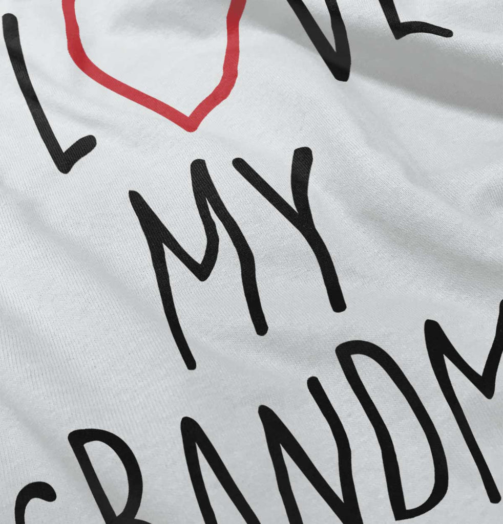 Love My Grandma Infant Baby Bib-Direct To Garment Print-Brisco Baby