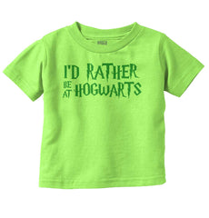 Rather Be At Hogwarts Infant Toddler T Shirt-Direct To Garment Print-Brisco Baby