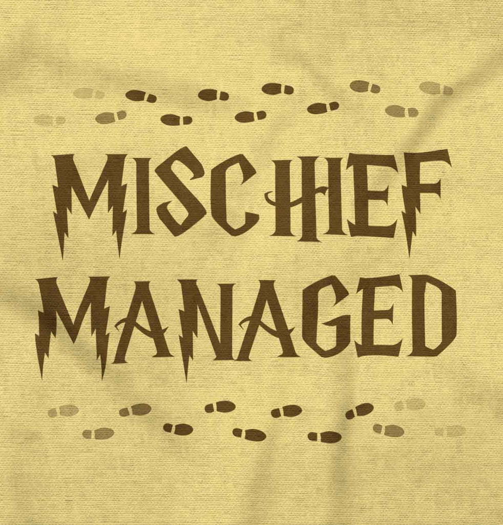 Mischief Managed Infant Toddler T Shirt-Direct To Garment Print-Brisco Baby