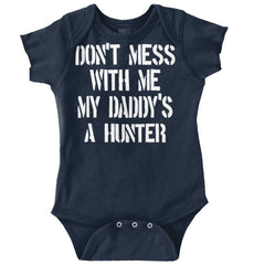 Daddy's A hunter Romper Bodysuit-Direct To Garment Print-Brisco Baby