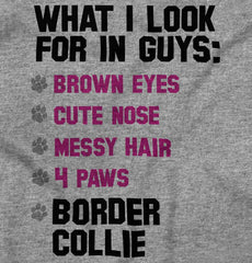 Border Collie List Romper Bodysuit-Direct To Garment Print-Brisco Baby