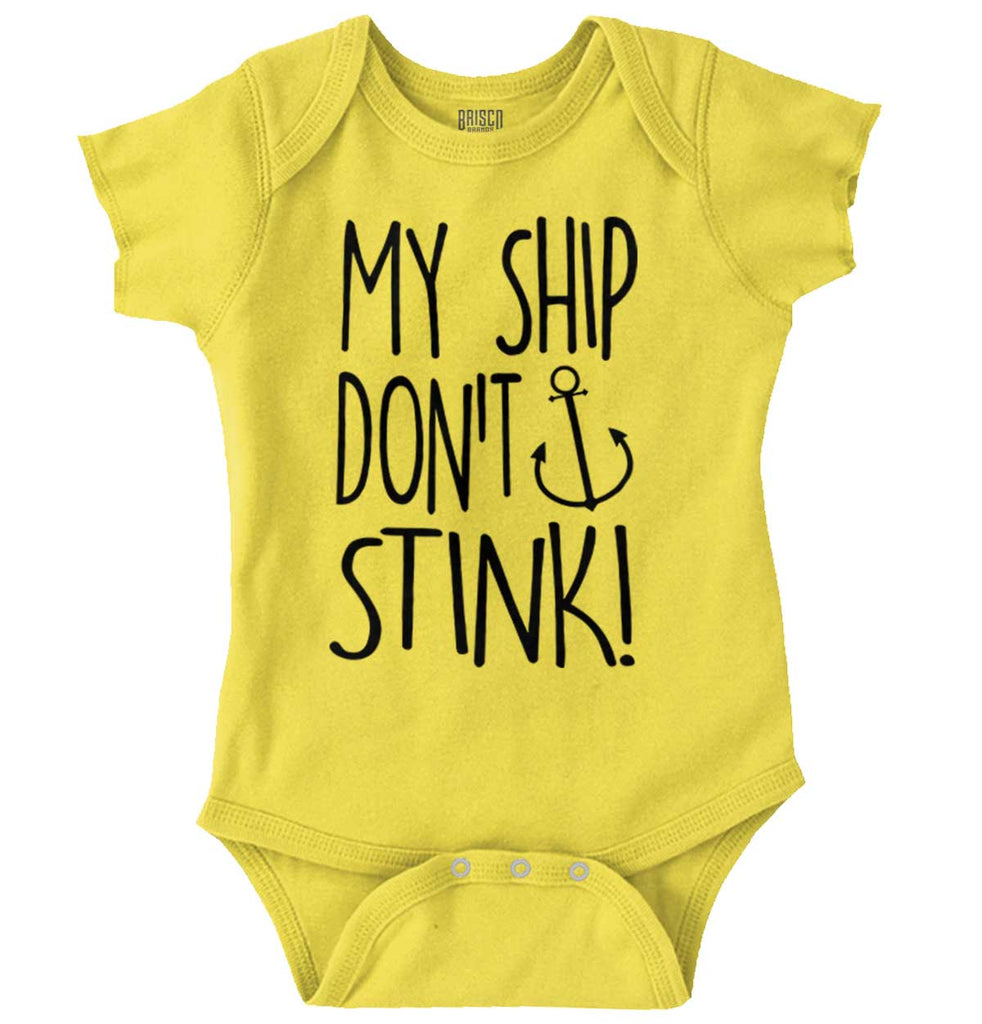 Ship Don't Stink Romper Bodysuit-Direct To Garment Print-Brisco Baby