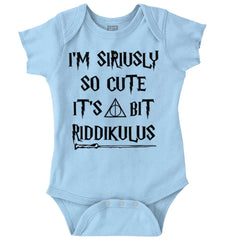 Seriusly Cute Romper Bodysuit-Direct To Garment Print-Brisco Baby