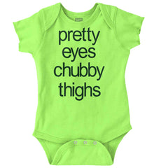 Chubby Thighs Romper Bodysuit-Direct To Garment Print-Brisco Baby