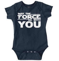 Force Be With You Romper Bodysuit-Direct To Garment Print-Brisco Baby
