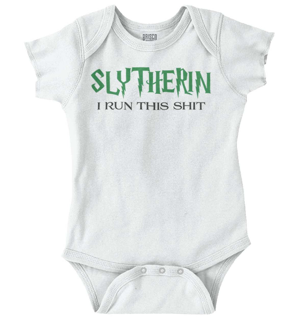 Slytherin Romper Bodysuit-Direct To Garment Print-Brisco Baby