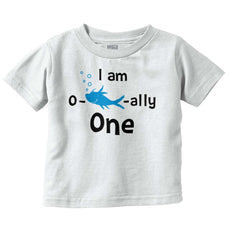 Oh Fish-ally One Infant Toddler T Shirt-Direct To Garment Print-Brisco Baby