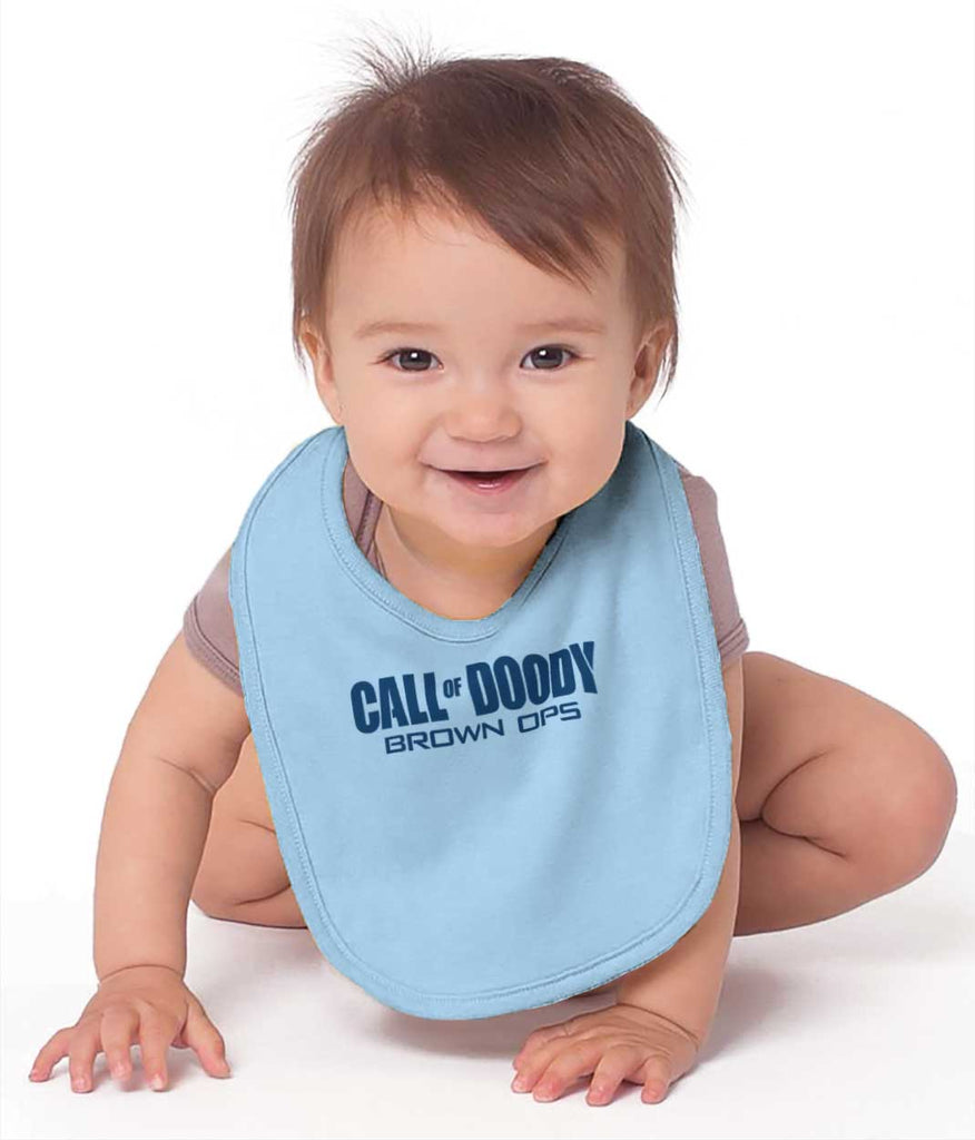 Call Of Doody Infant Baby Bib-Direct To Garment Print-Brisco Baby