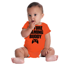 Future Gaming Buddy Romper Bodysuit-Direct To Garment Print-Brisco Baby