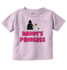 Daddy's Princess Infant Toddler T Shirt-Direct To Garment Print-Brisco Baby