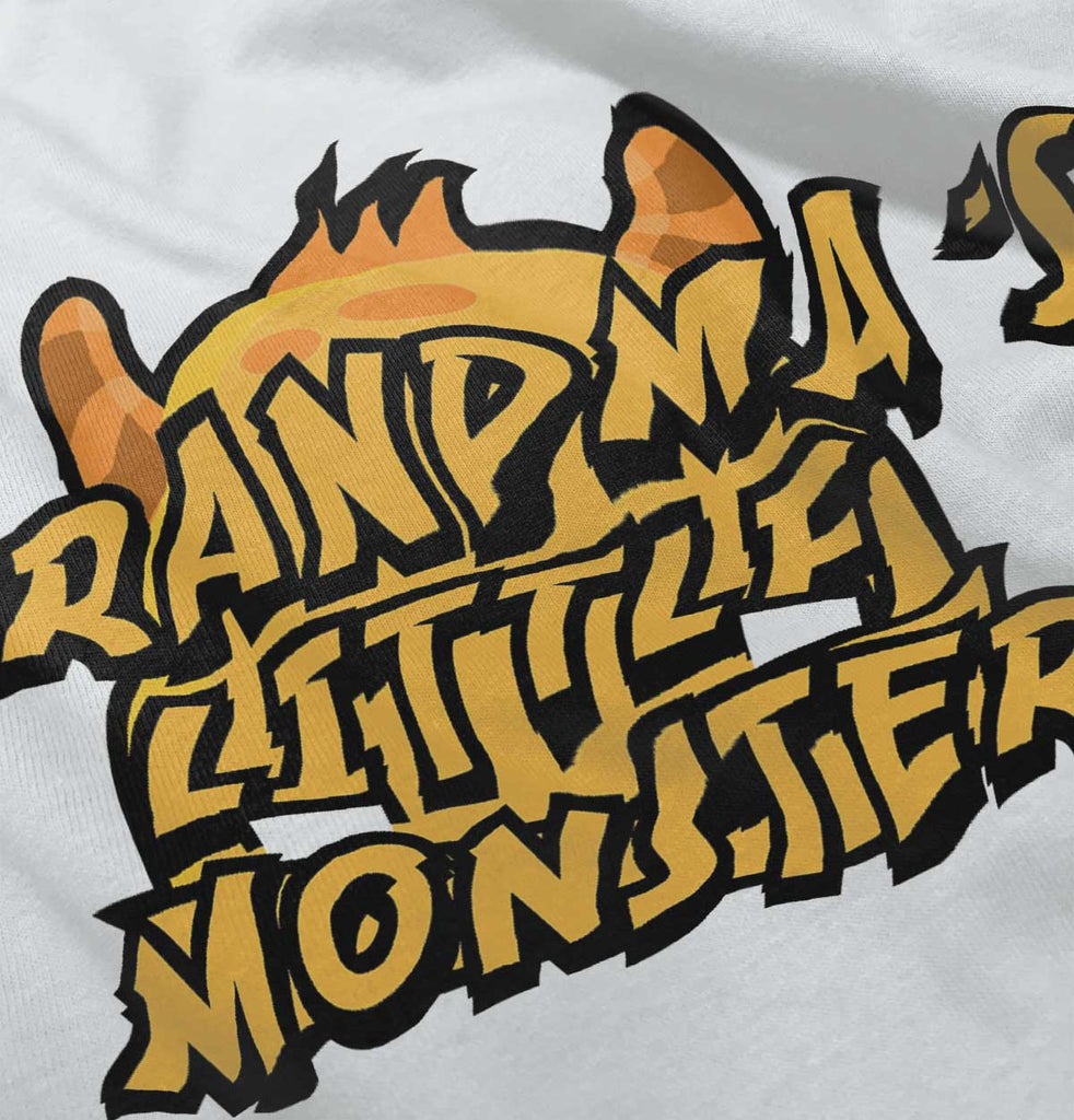 Grandma's Little Monster Infant Toddler T Shirt-Direct To Garment Print-Brisco Baby