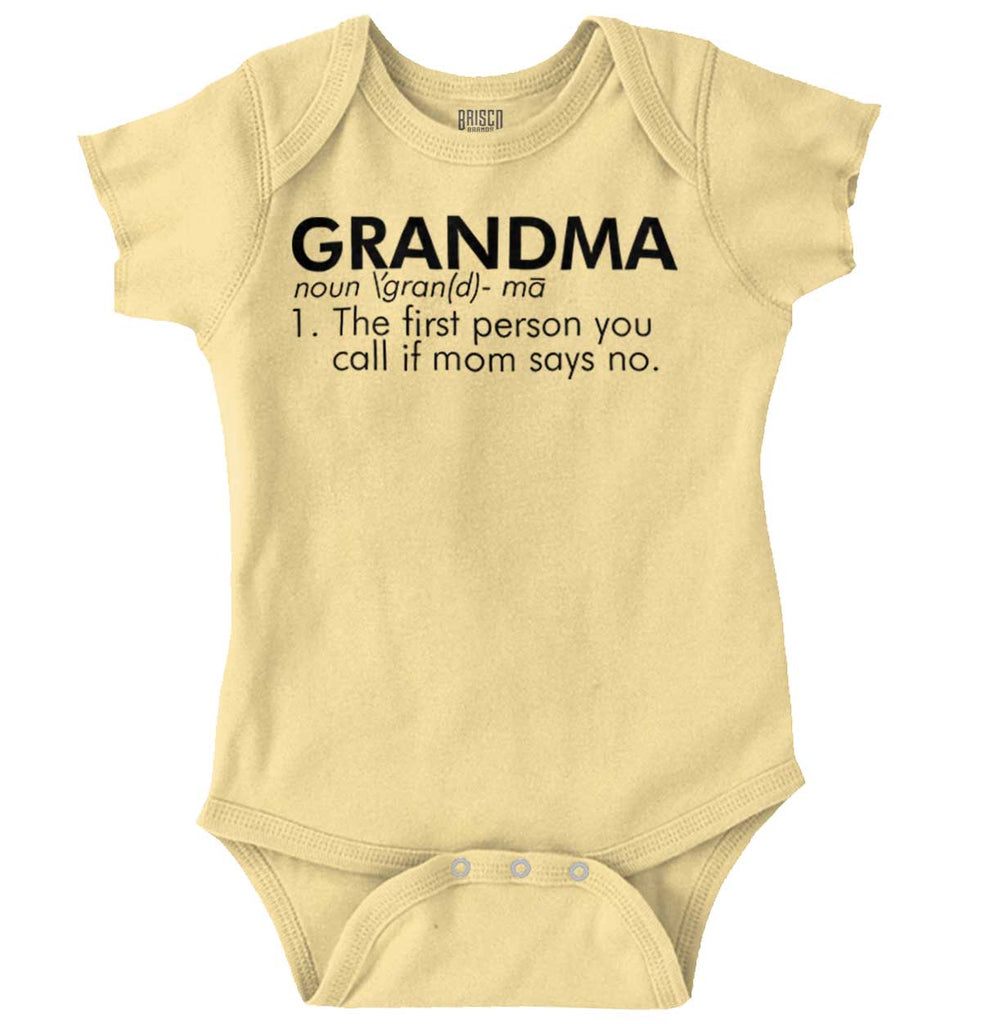 Grandma Defined Romper Bodysuit-Direct To Garment Print-Brisco Baby