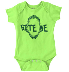 Bite Me Romper Bodysuit-Direct To Garment Print-Brisco Baby