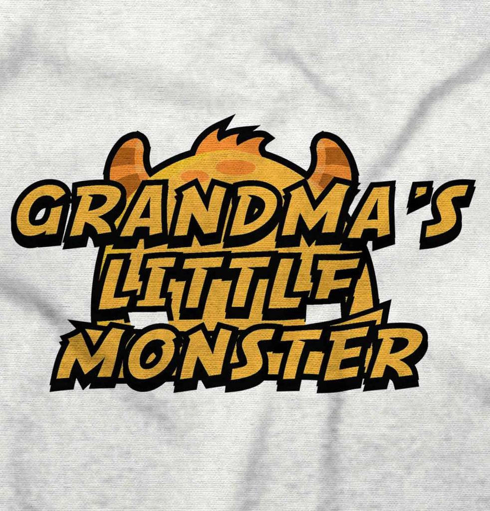 Grandma's Little Monster Infant Toddler T Shirt-Direct To Garment Print-Brisco Baby