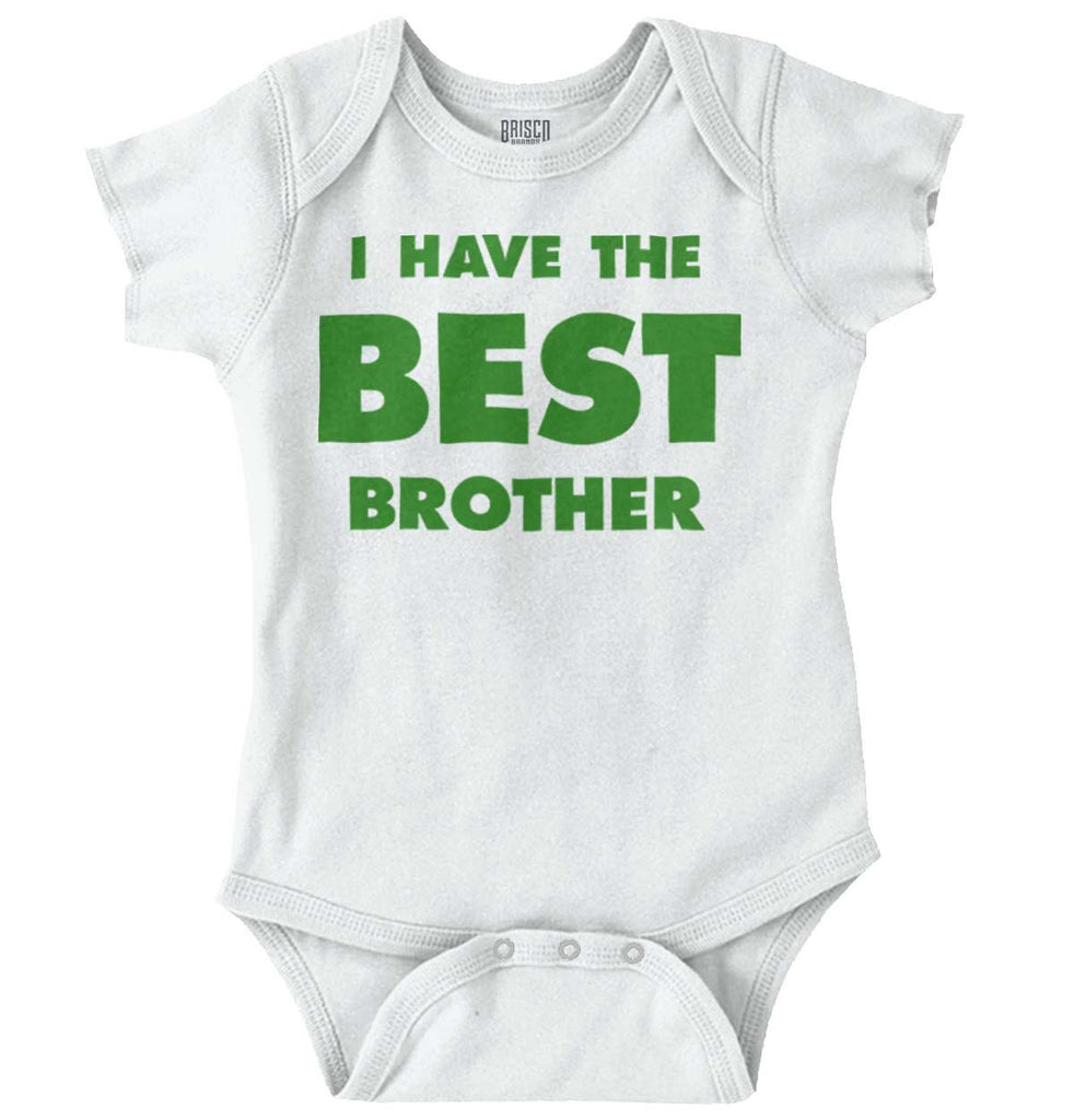 I Have The Best Brother Romper Bodysuit-Direct To Garment Print-Brisco Baby