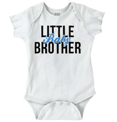 Little Baby Brother Romper Bodysuit-Direct To Garment Print-Brisco Baby