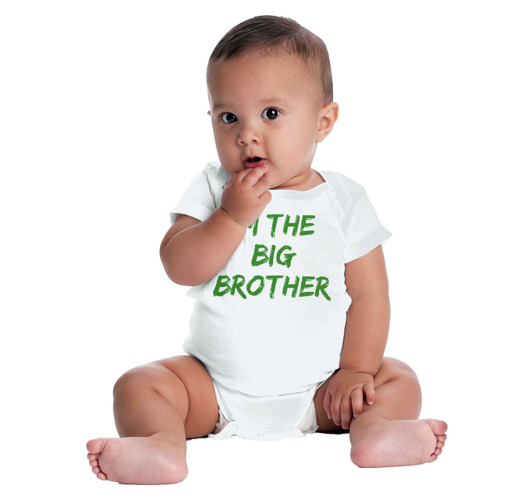 I'm The Big Brother Romper Bodysuit-Direct To Garment Print-Brisco Baby