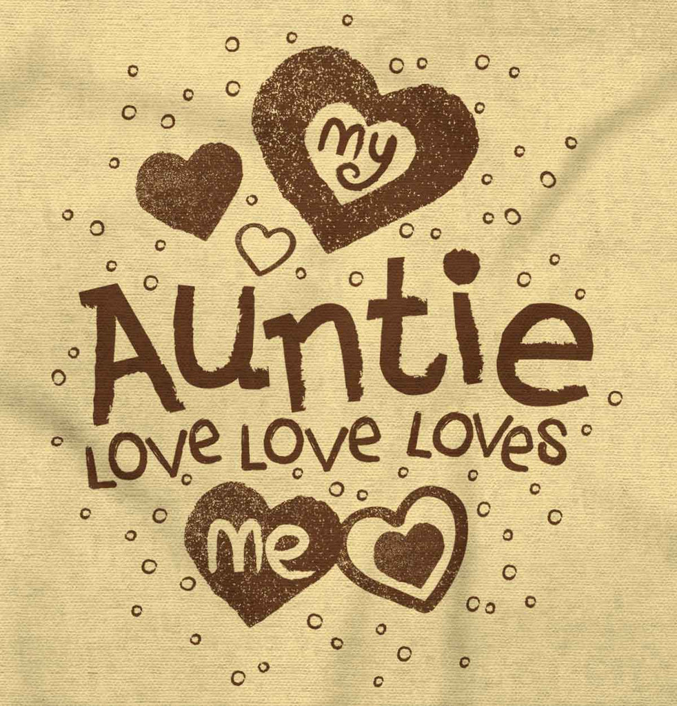 Auntie Loves Me Romper Bodysuit-Direct To Garment Print-Brisco Baby