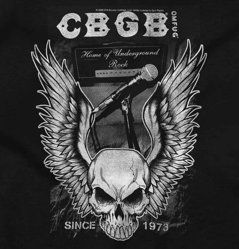 CBGB Wings Infant Baby Bib-Direct To Garment Print-Brisco Baby