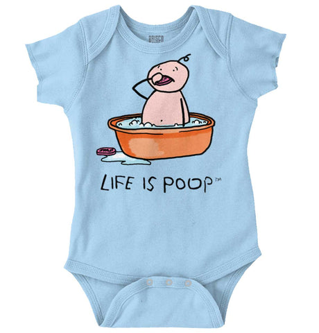 Eating Soap Romper-Direct To Garment Print-Brisco Baby