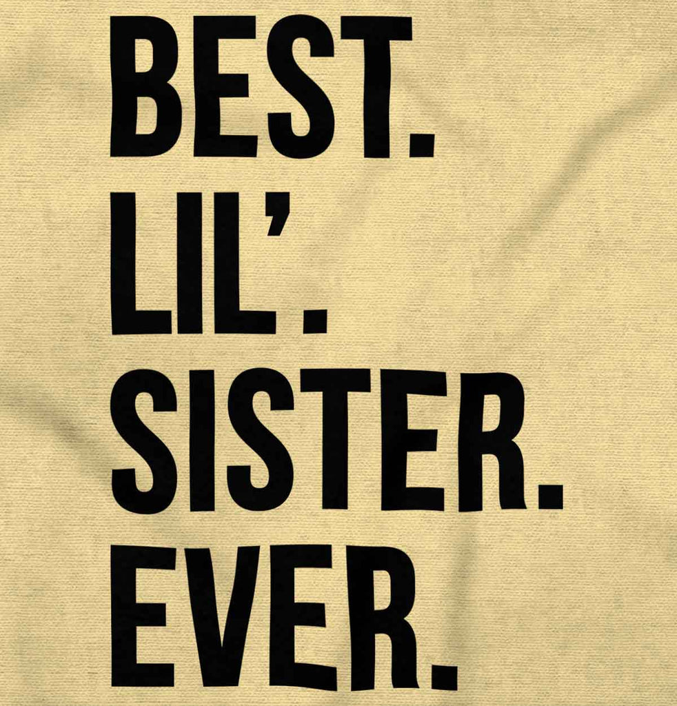 Best Lil Sister Ever Romper Bodysuit-Direct To Garment Print-Brisco Baby