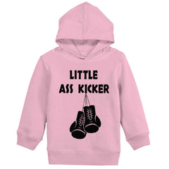 Little Ass Kicker Toddler Pullover Hoodie-Direct To Garment Print-Brisco Baby