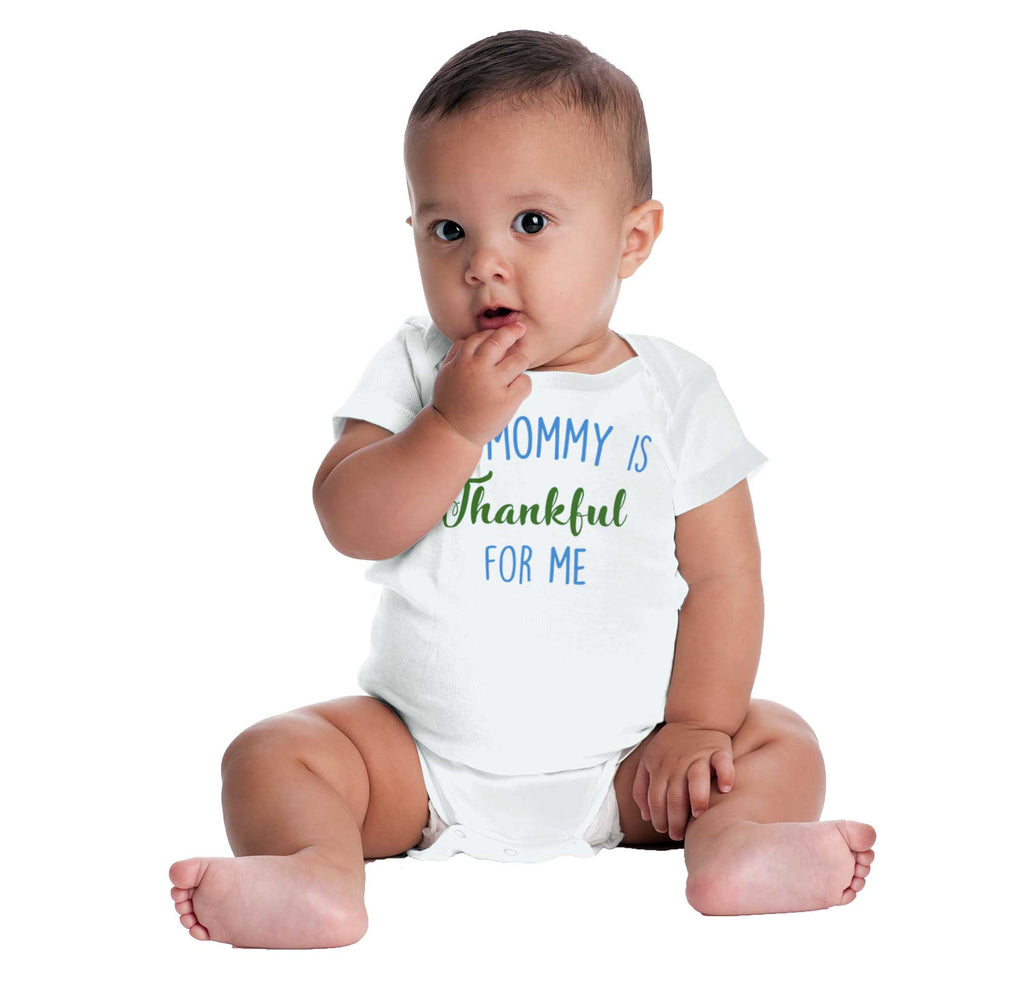 Mommy Is Thankful For Me Romper Bodysuit-Direct To Garment Print-Brisco Baby
