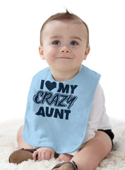 Crazy Aunt Infant Baby Bib-Direct To Garment Print-Brisco Baby