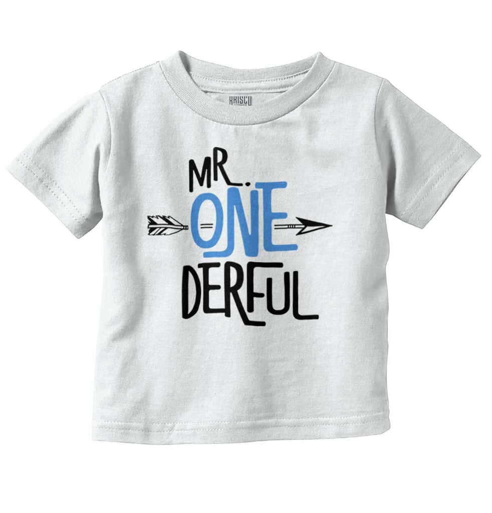 Mr. Onederful Infant Toddler T Shirt-Direct To Garment Print-Brisco Baby