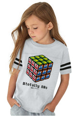 Totally 80s Toddler Football Jersey Tee-Direct To Garment Print-Brisco Baby