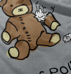 Ripped Teddy Bear Romper Bodysuit-Direct To Garment Print-Brisco Baby