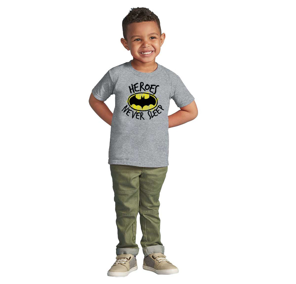 Heroes Never Sleep Infant Toddler T Shirt-Direct To Garment Print-Brisco Baby