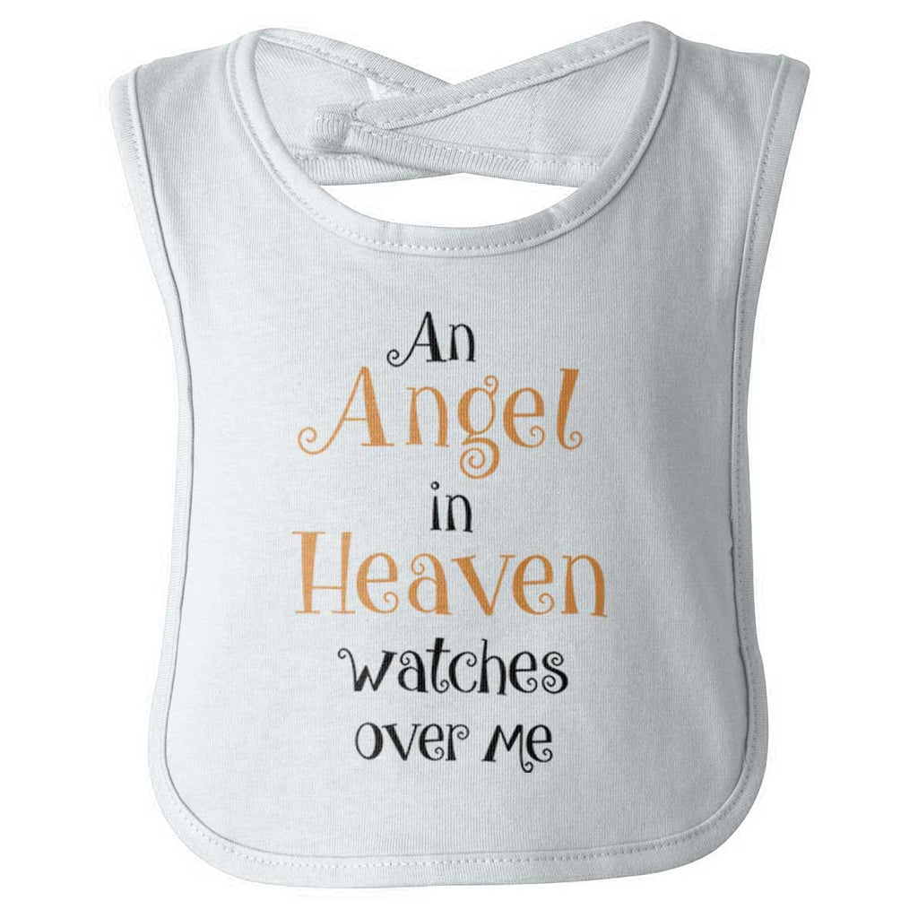Angels Watching Infant Baby Bib-Direct To Garment Print-Brisco Baby