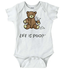 Ripped Teddy Bear Romper Bodysuit-Direct To Garment Print-Brisco Baby