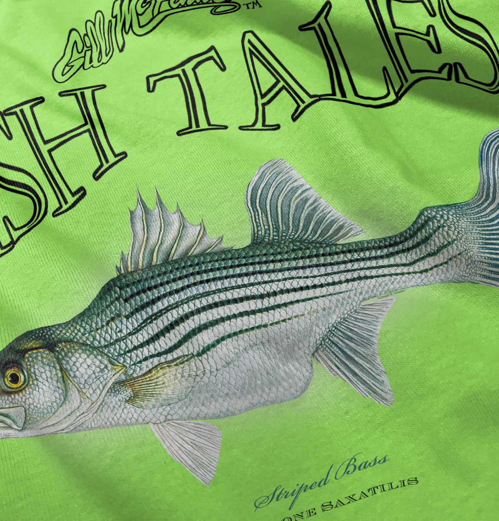 Striped Bass Infant Toddler T Shirt-Direct To Garment Print-Brisco Baby